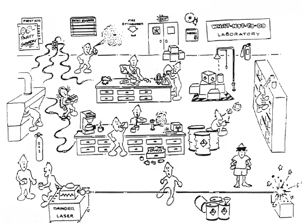 Worksheets Lab Safety Cartoon Worksheet lab safety