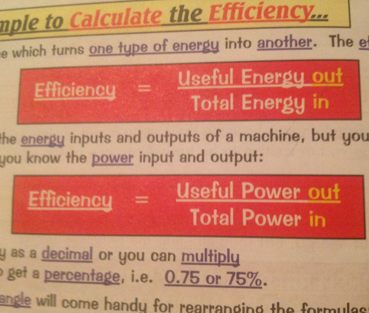 Energy And Efficiency Bbc Bitesize