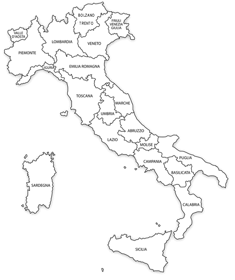 Cartina Mappa Mappe Geografica Stampare Terra Muta Confini Contorno