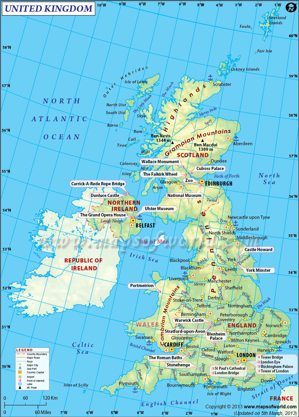 Map of the UK